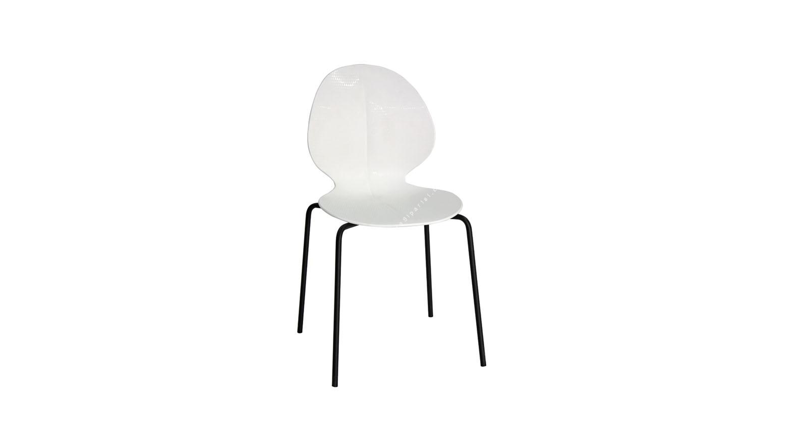 damsy beyaz plastik metal ayaklı sandalye