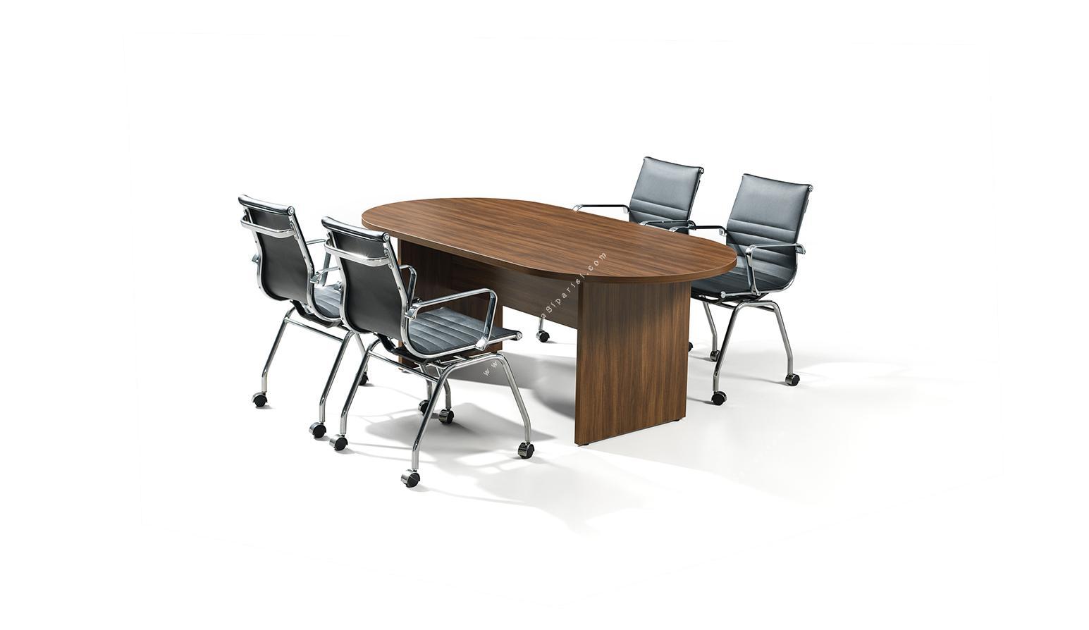 efow oval ahşap toplantı masası 160cm