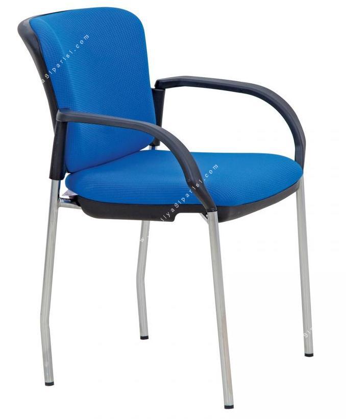 fasten plastik kollu krom ayak misafir koltuğu