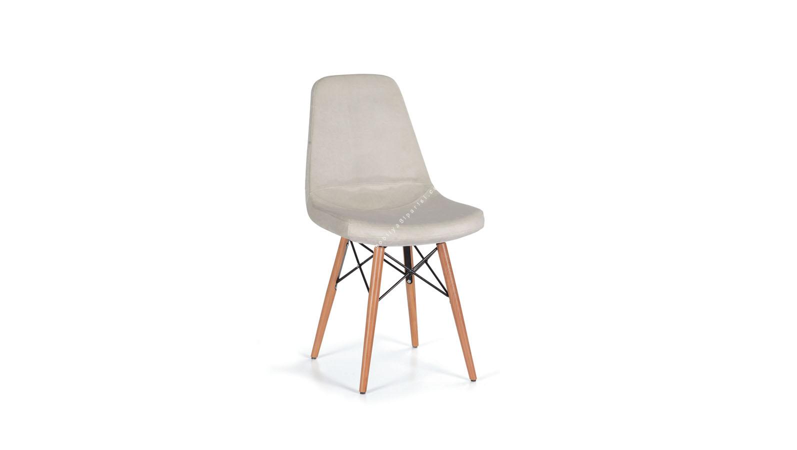 fiyona dekoratif tasarım ahşap ayaklı sandalye