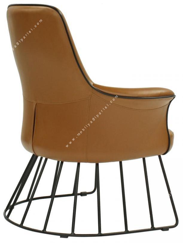 graner boyalı tel tasarım ayak misafir koltuğu