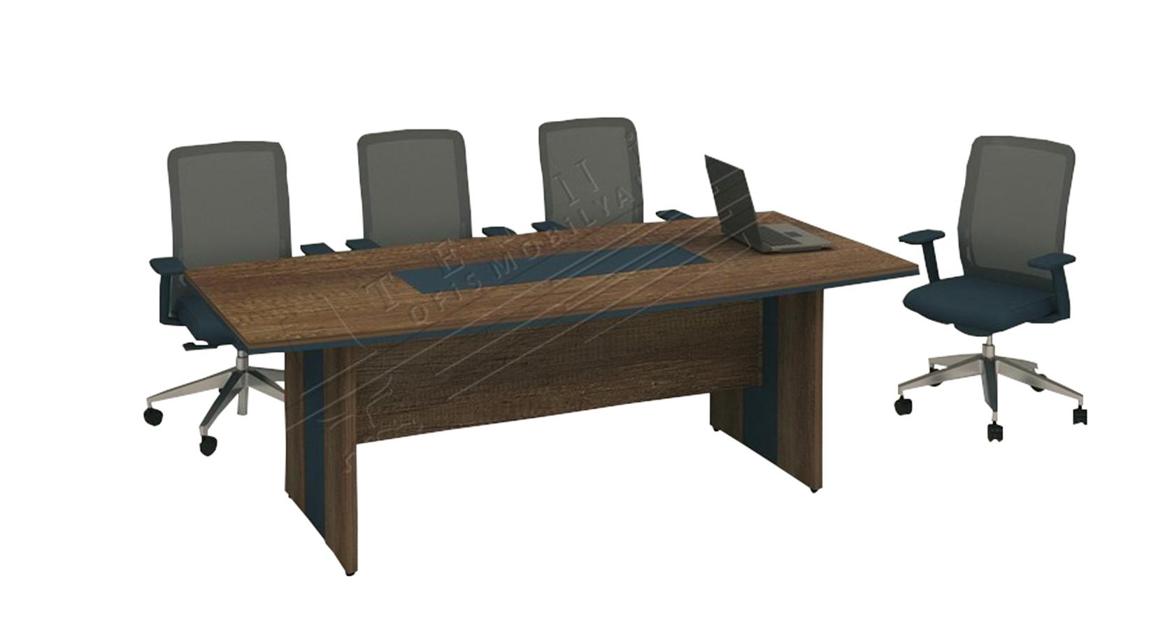 karan ahşap oval toplantı masası 180cm