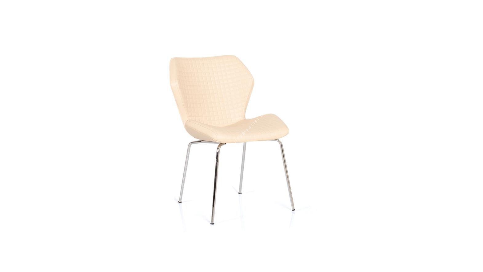 lantra krom ayaklı tasarım sandalye