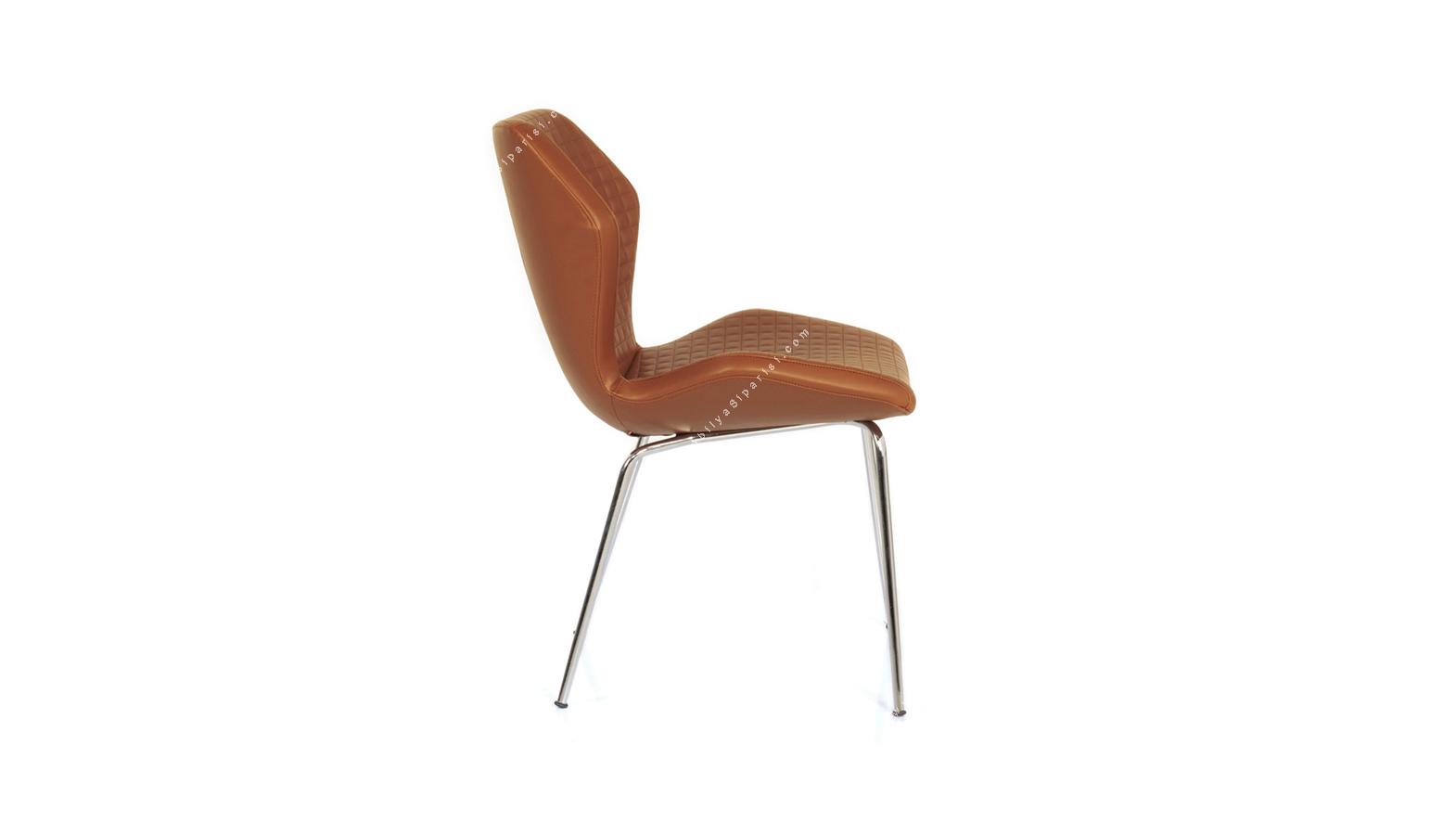lantra krom ayaklı tasarım sandalye