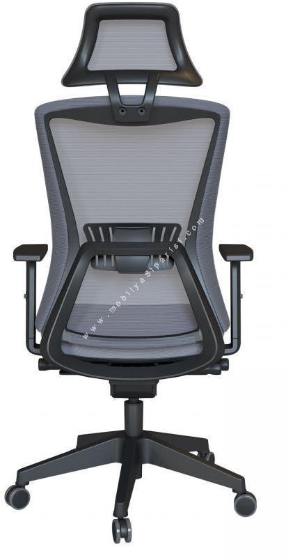 meshseat ayarlı kol plastik kızaklı senkron patron koltuğu