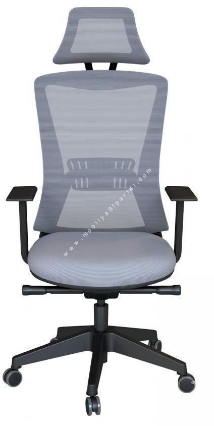 meshseat sabit kol plastik kızaklı senkron makam koltuğu