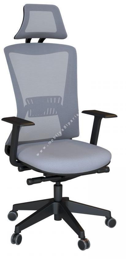 meshseat sabit kol plastik kızaklı senkron makam koltuğu