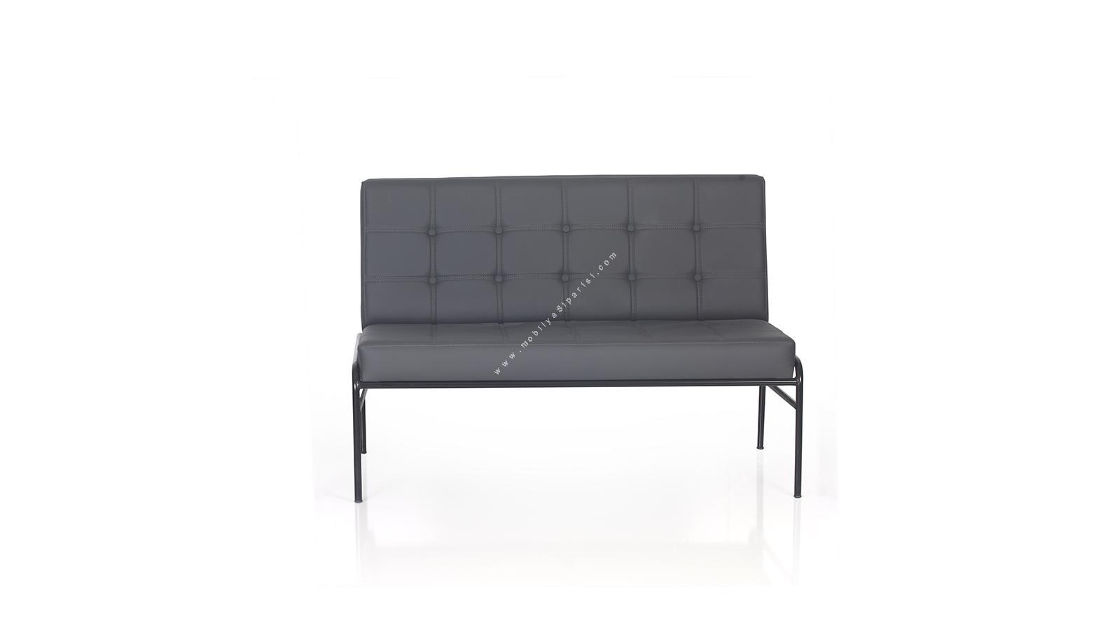 meuble kolsuz metal ayaklı ikili kanepe