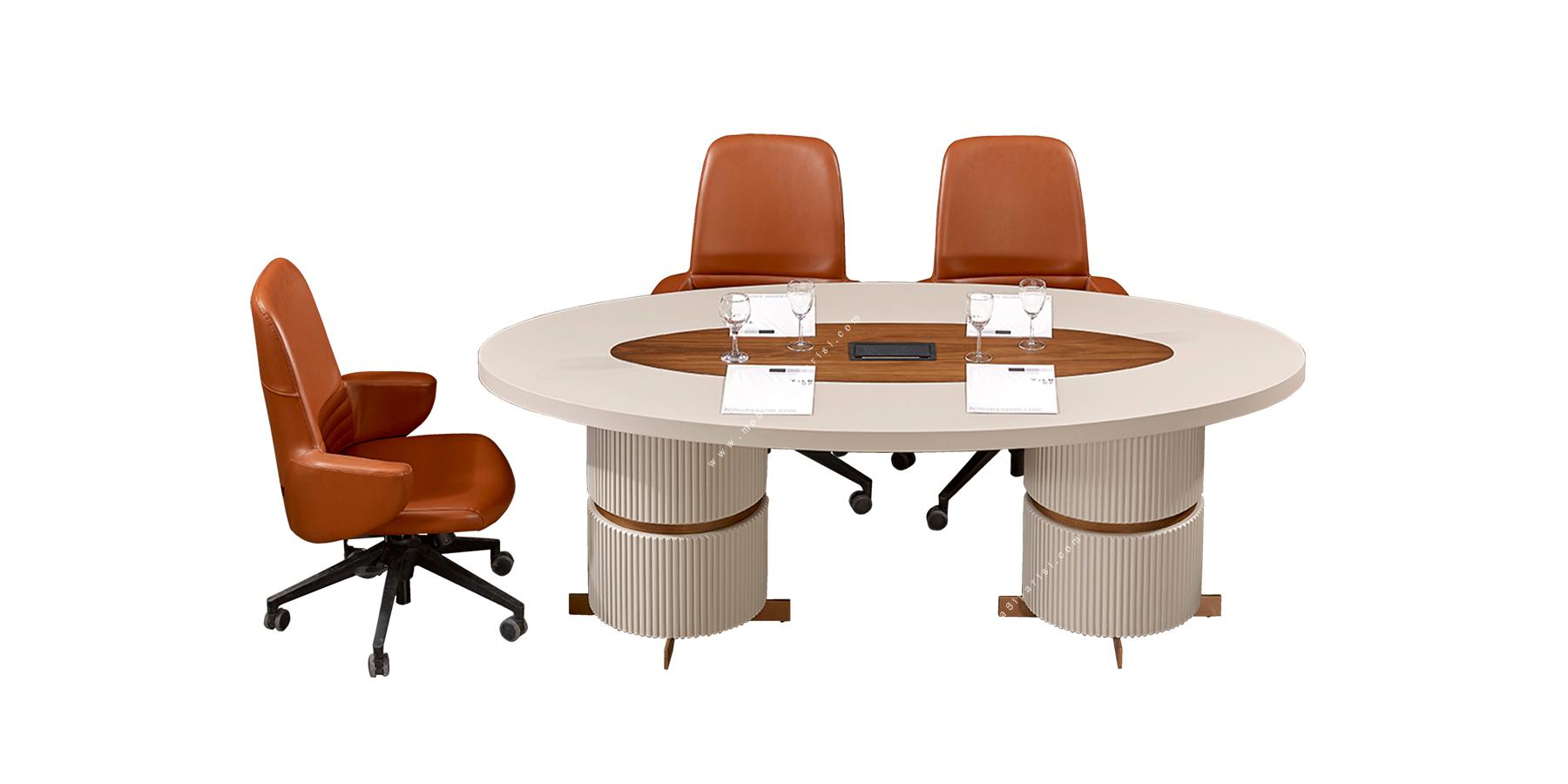 rasol beyaz tasarım toplantı masası 220cm