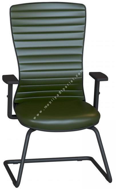 reva ayarlı kol döşemeli metal boyalı u misafir koltuğu