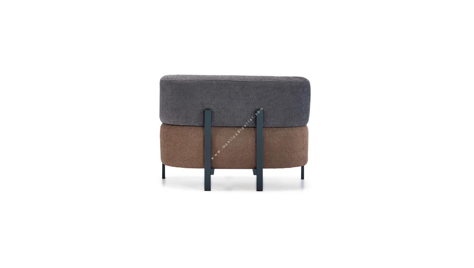 reval metal boyalı ayak kumaş tasarım tekli kanepe