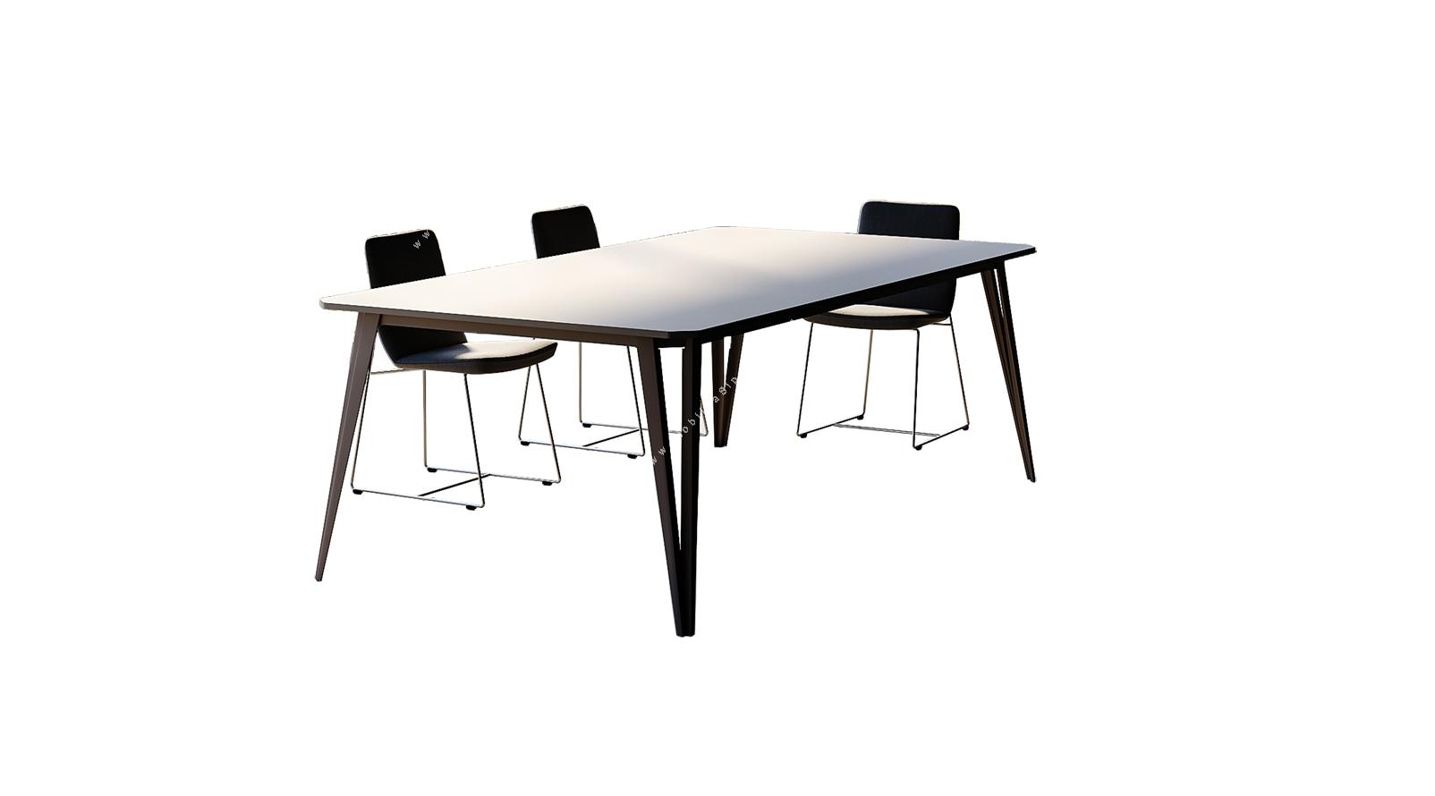 sable metal ayaklı toplantı masası 200cm