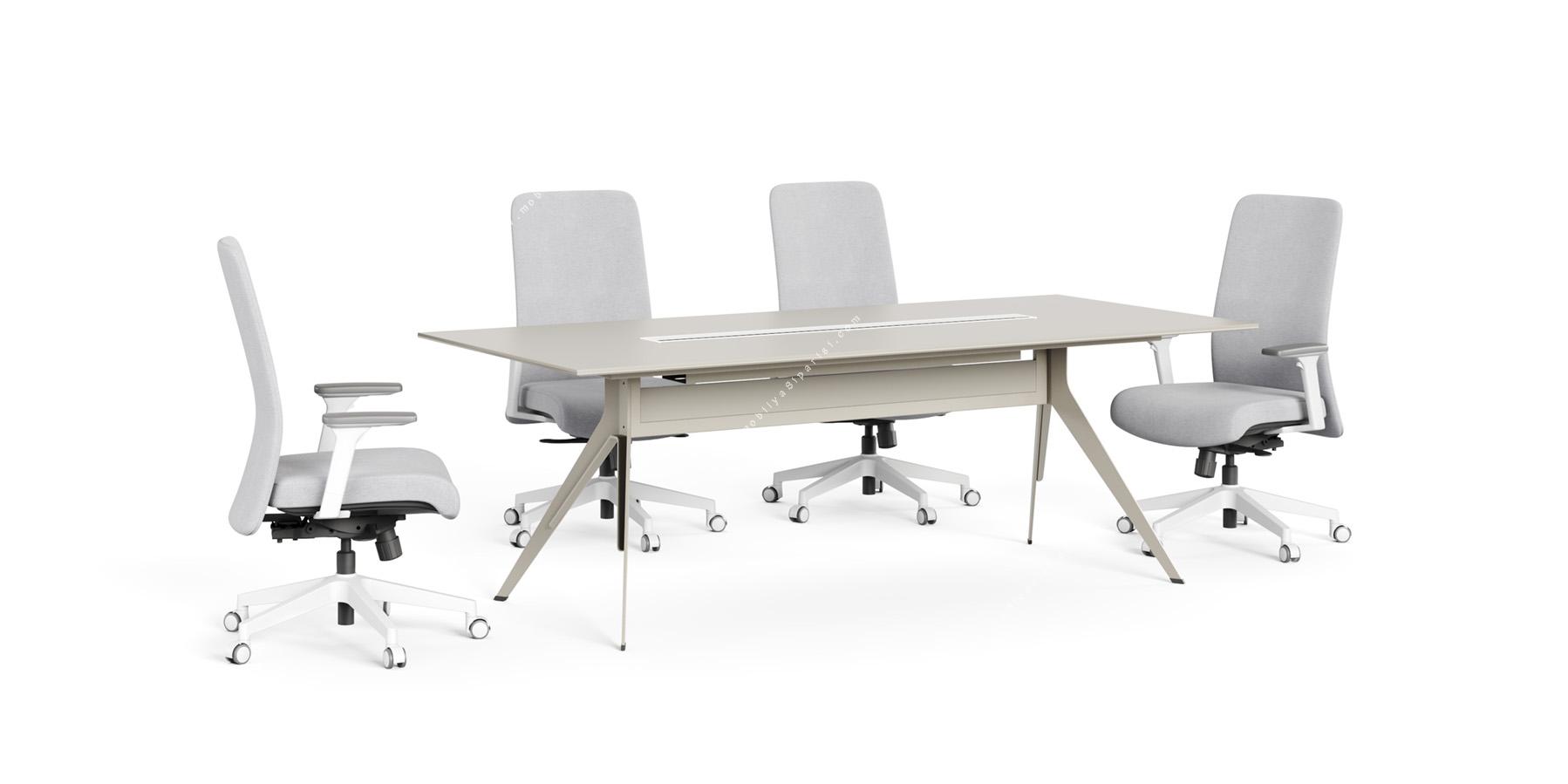 stark metal ayaklı toplantı masası 180cm