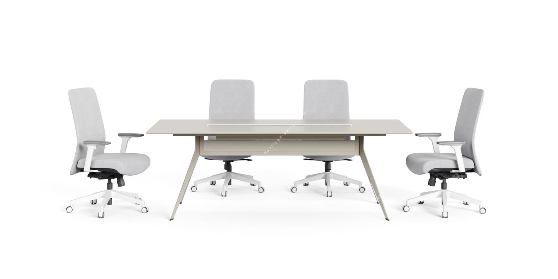 stark metal ayaklı toplantı masası 200cm